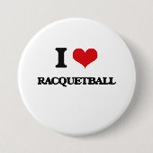 Ik hou van Racquetball Ronde Button 7,6 Cm (Voorkant)