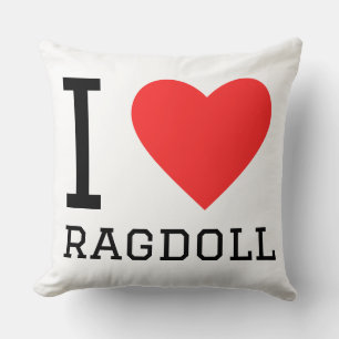 Ik hou van ragdoll kussen
