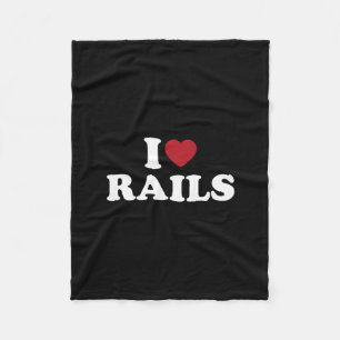 Ik hou van Rails Skate Parks Skateboarden Skater Fleece Deken