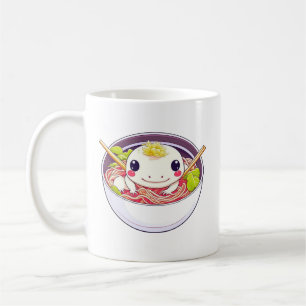 Ik hou van Ramen Axolotl Pun Koffiemok