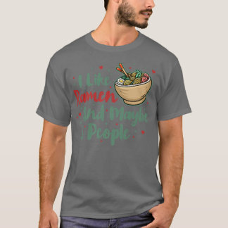 Ik hou van Ramen en misschien 3 mensen, ik hou van T-shirt