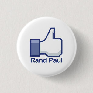 Ik hou van Rand Paul Thumbs omhoog Ronde Button 3,2 Cm