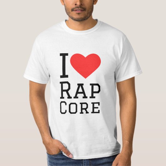 Ik hou van rap core t-shirt (Voorkant)