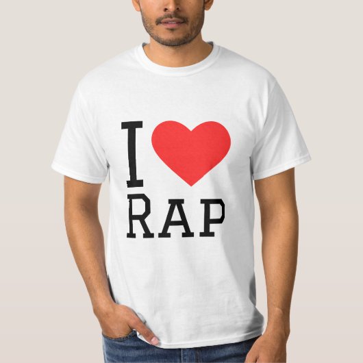 Ik hou van rap t-shirt (Voorkant)