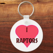 Ik hou van raptors Sleutelhanger (Voorkant)