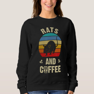 Ik hou van Rats & Coffee Funny Pet Trui