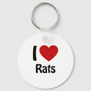 Ik hou van Rats Sleutelhanger