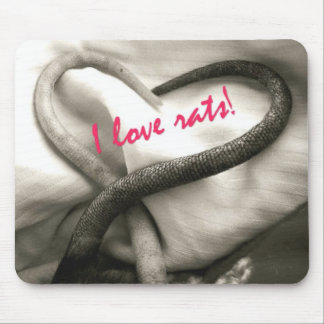 Ik hou van ratten! muispad muismat
