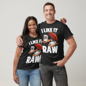 Ik hou van rauwe sushi t-shirt (Unisex)
