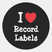 Ik hou van Record Labels hart op maat gepersonalis