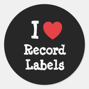 Ik hou van Record Labels hart op maat gepersonalis