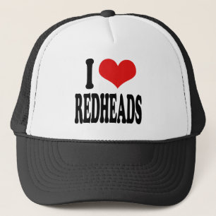 Ik hou van Redheadkosten Trucker Pet