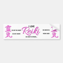 Ik hou van Reiki - auto Bumpersticker