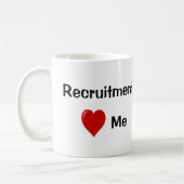 Ik hou van rekrutering... koffiemok (Links)