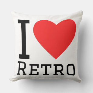 Ik hou van retro kussen
