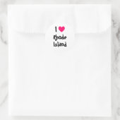 Ik hou van Rhode Island Ronde Sticker (Tas)