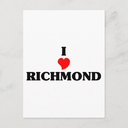 Ik hou van Richmond Briefkaart (Voorkant)