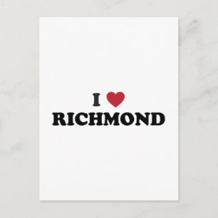 Ik hou van Richmond Virginia Briefkaart