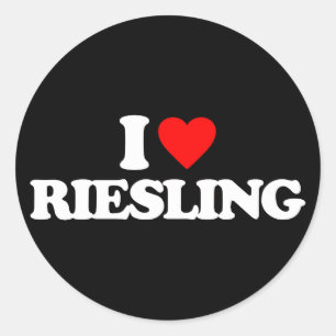 IK HOU VAN RIESLING RONDE STICKER