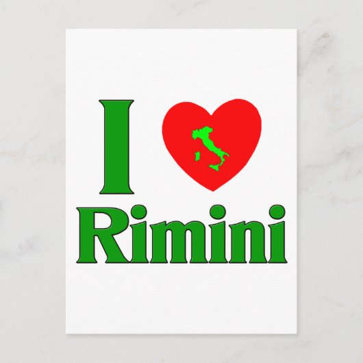 Ik hou van Rimini Italië Briefkaart (Voorkant)