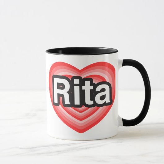 Ik hou van Rita. Ik hou van je Rita. Hart Mok (Rechts)