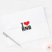 Ik hou van RnB Ronde Sticker (Envelop)