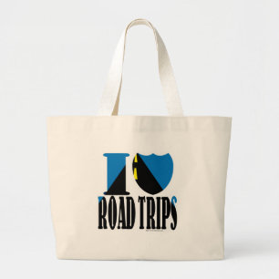 Ik hou van Roadtrips! Grote Tote Bag