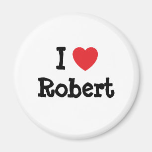 Ik hou van Robert hartaangepast gepersonaliseerd Magneet