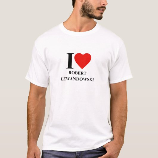 Ik hou van Robert Lewandowski Fan T-shirt (Voorkant)