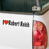 Ik hou van Robert Reich Bumpersticker (Op Truck)