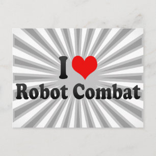 Ik hou van Robot Combat Briefkaart