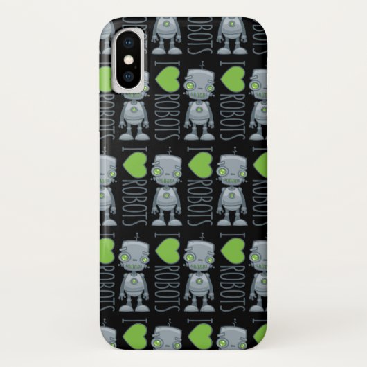 Ik hou van robots Case-Mate iPhone case (Achterkant)