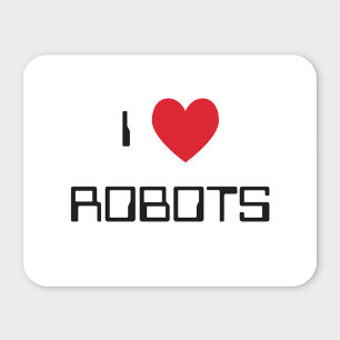 Ik hou van robots Mousepad Muismat