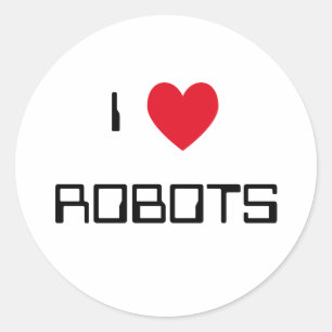 Ik hou van robots Stickers