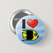 Ik hou van rock beauty ronde button 5,7 cm (Voorkant /achterkant)