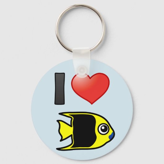 Ik hou van rock beauty sleutelhanger (Voorkant)