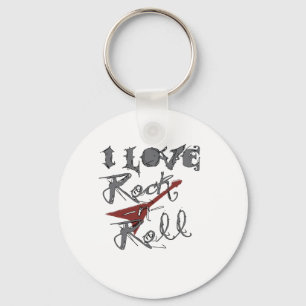Ik hou van Rock en Roll Sleutelhanger