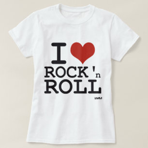 Ik hou van Rock en roll T-shirt
