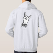 Ik hou van rock hoodie (Achterkant)