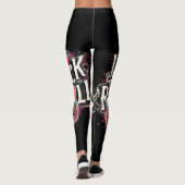 Ik hou van rock n roll elektrische gitaar schilder leggings (Achterkant)