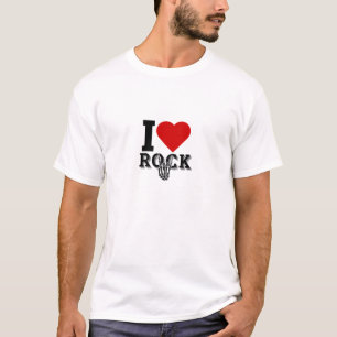 Ik hou van rock-'n-roll-liefhebbers t-shirt