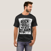 Ik hou van rockmuziek t-shirt (Voorkant volledig)