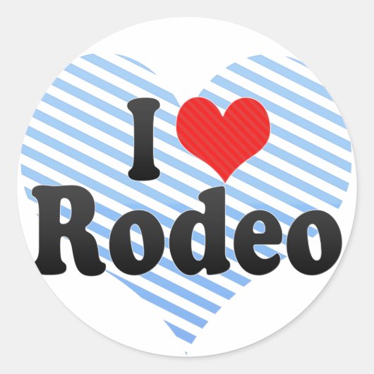 Ik hou van Rodeo Ronde Sticker (Voorkant)