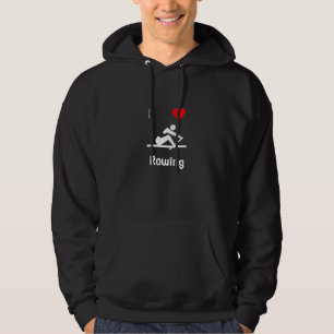 Ik hou van roeien hoodie