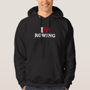 Ik hou van roeien hoodie
