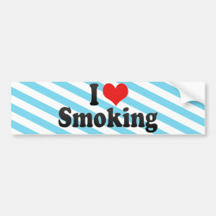 Ik hou van roken bumpersticker