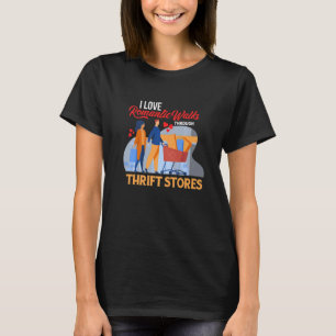 Ik hou van Romantische wandelingen door Thrift Sto T-shirt