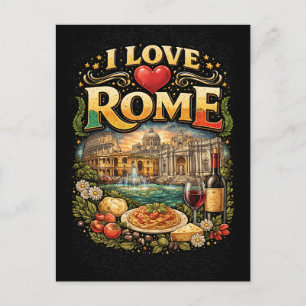 Ik hou van Rome Briefkaart