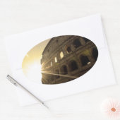 Ik hou van Rome - Colosseum Ovale Sticker (Envelop)