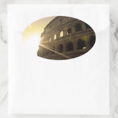 Ik hou van Rome - Colosseum Ovale Sticker (Tas)